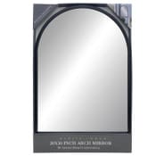 Wholesale - 20"x30" BLACK PLASTIC ARCH MIRROR W/MDF BACK C/P 4, UPC: 847279064063